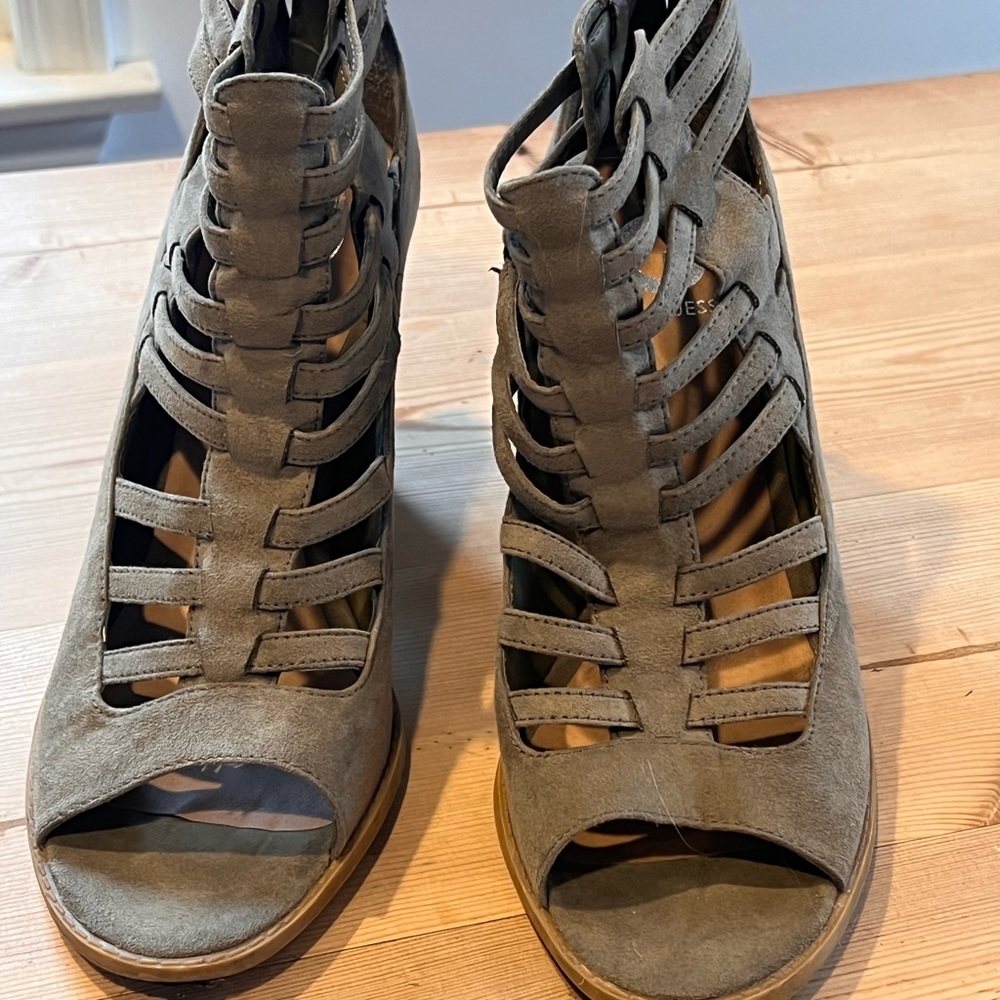 Guess Open Toe Advin Caged Bootie - image 1